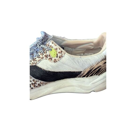 Golden Goose Running Sole Zoo Puzzle Calf Hair Pink Star Size 10 US 40 EU - Picture 11 of 16
